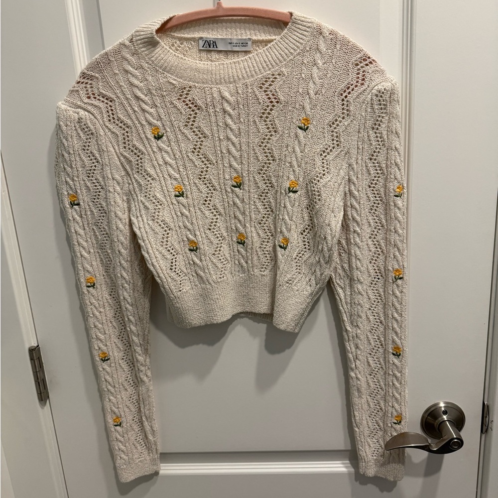 Zara cropped sweater